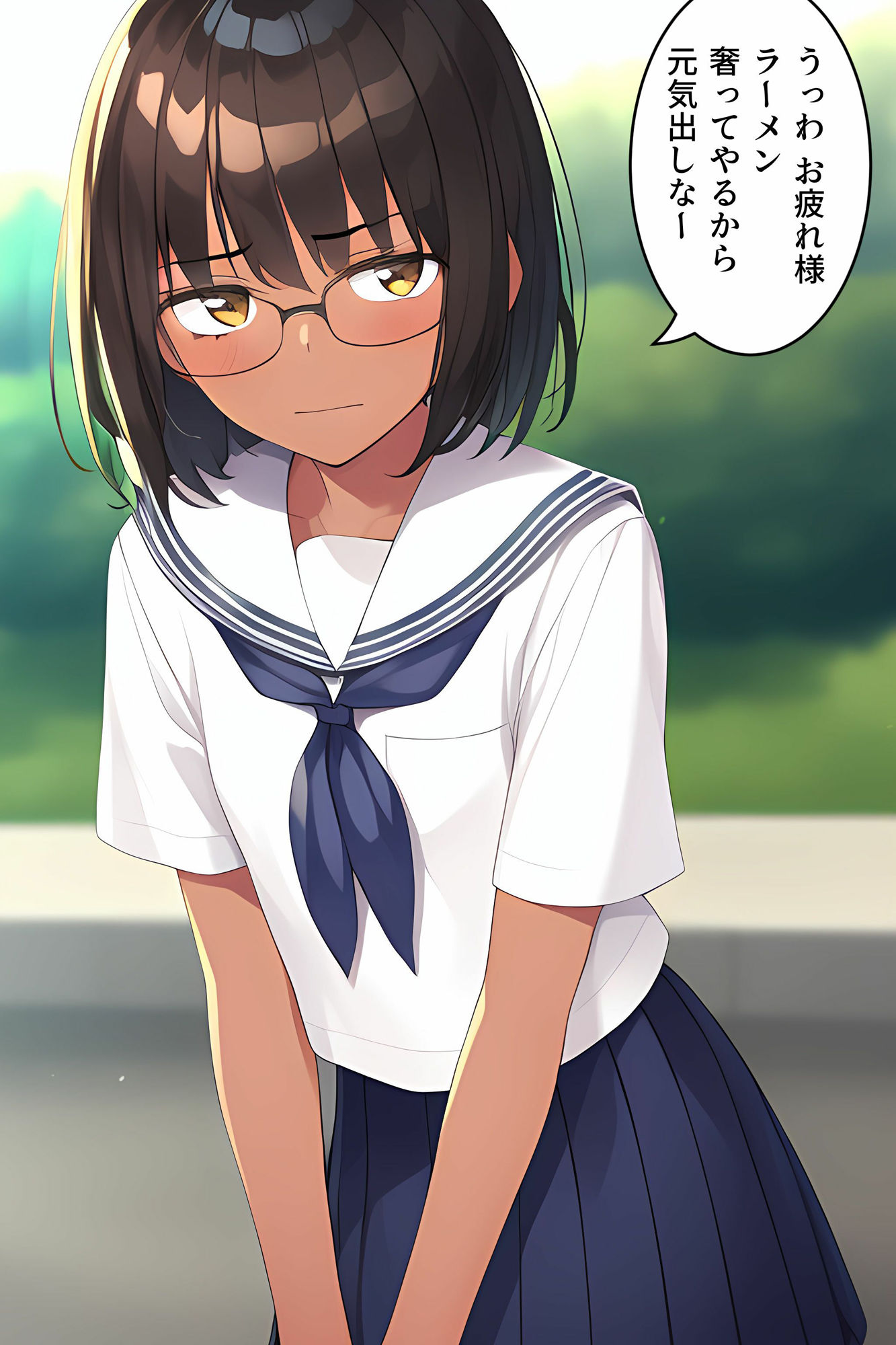 サンプル画像3:元気なあの子はエッチも元気(褐色眼鏡工房) [d_313571]