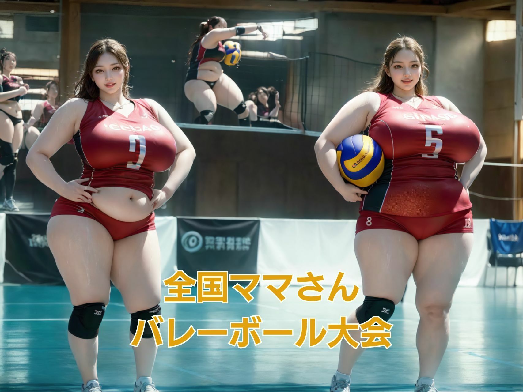 サンプル画像3:全国ママさんバレーボール大会(肉感至上主義) [d_313711]