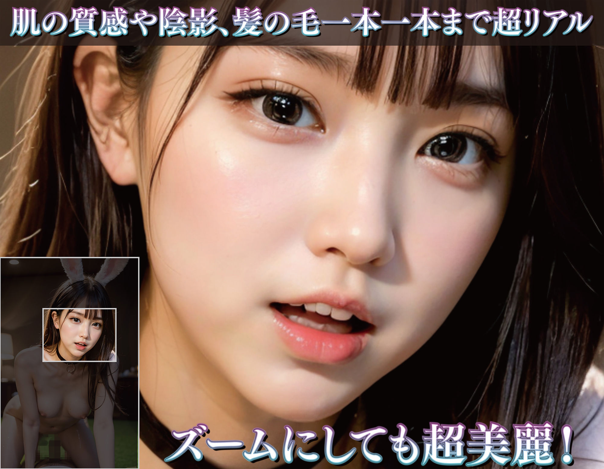 サンプル画像2:美少女バニーの脱衣カジノ(Aidol18) [d_313728]