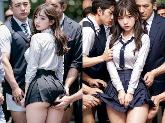 サンプル画像5:【高画質】巨乳女子校生★初の痴●体験(AIシテルProject) [d_313779]