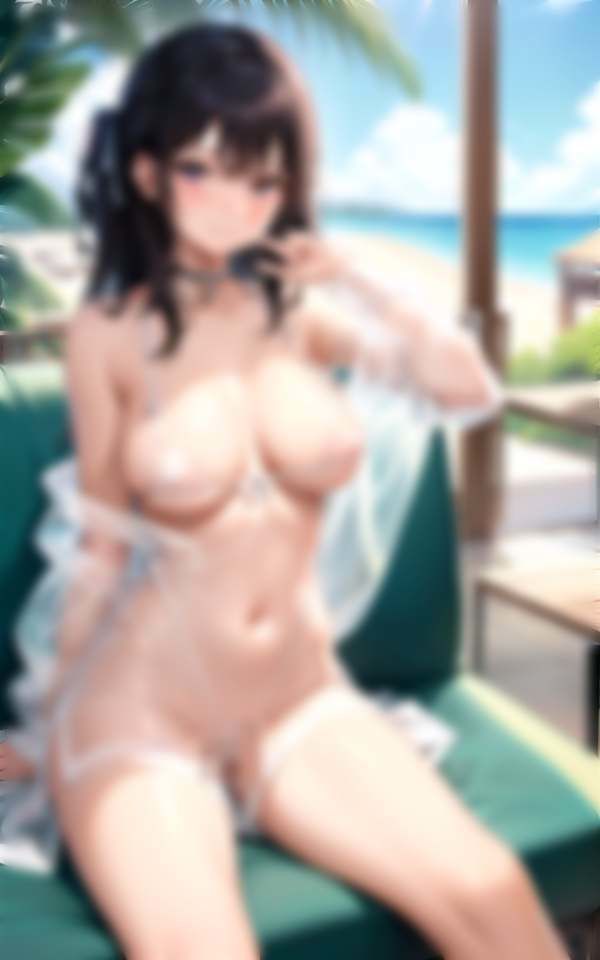 サンプル画像3:恥ずかしがる美女にスケスケマイクロビキニ着せてみた(妄想サークルlabo) [d_313784]