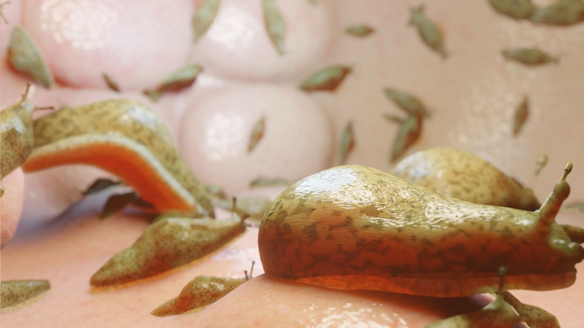 サンプル画像6:三つ編み少女とナメクジ地獄(湖畔の家) [d_313824]