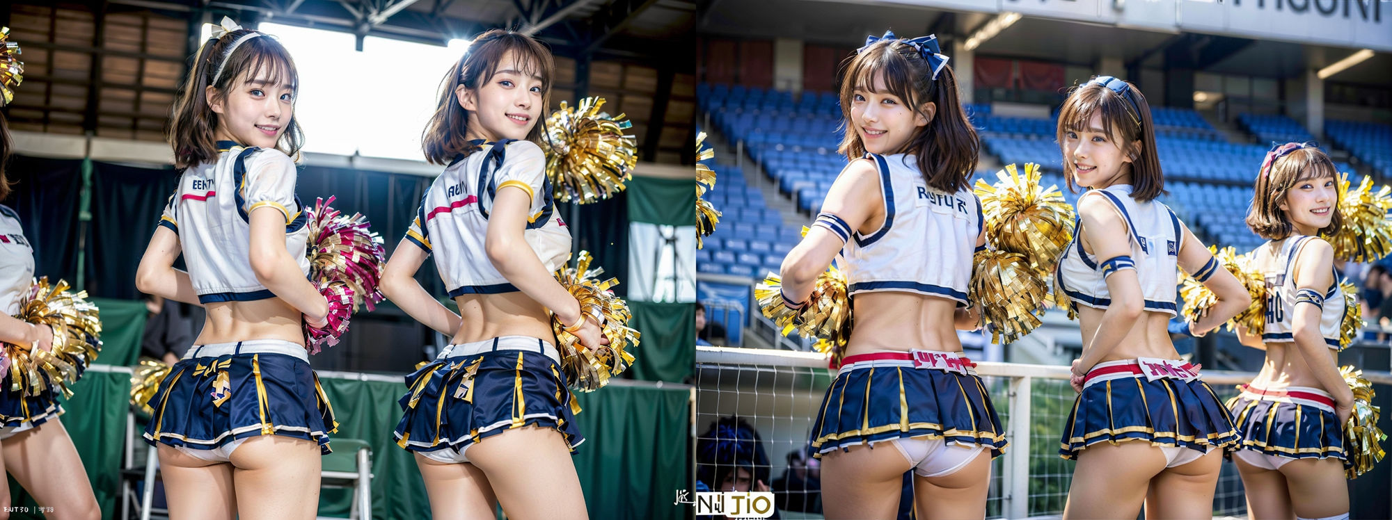 サンプル画像1:スカートが短すぎる！チアガール！！ パンツ丸見え！！！ 200P(SakuraBooks) [d_313840]