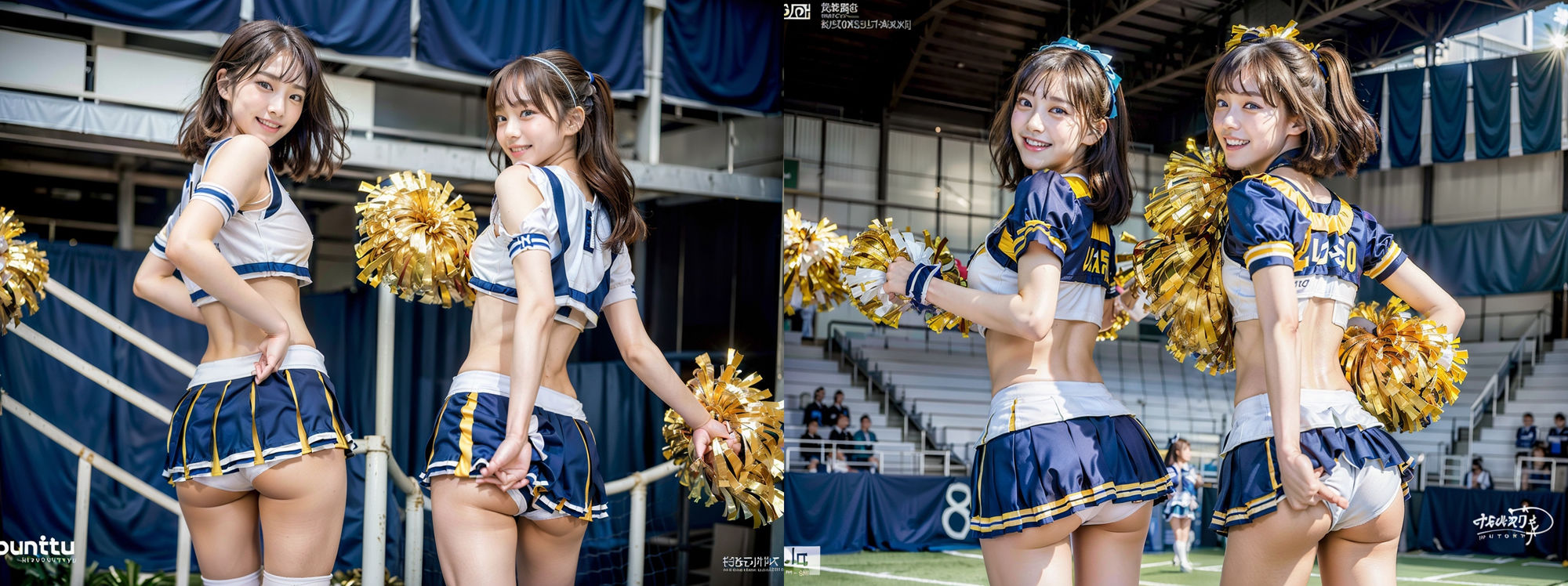 サンプル画像2:スカートが短すぎる！チアガール！！ パンツ丸見え！！！ 200P(SakuraBooks) [d_313840]