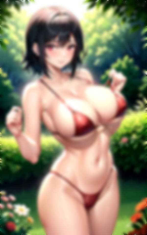 サンプル画像2:グラビアアイドルのマイクロビキニぎりぎり撮影会(妄想サークルlabo) [d_313925]