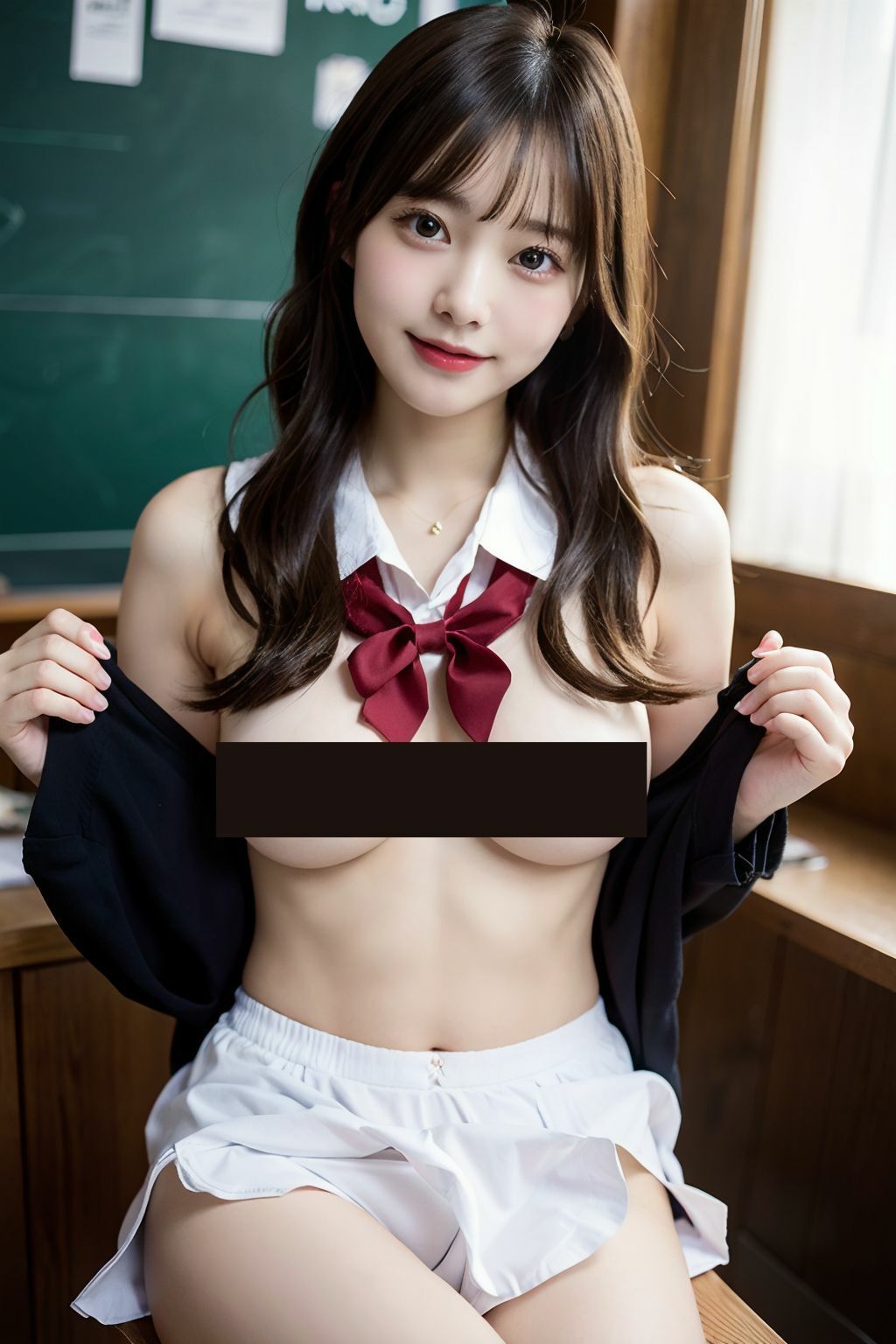 サンプル画像4:えちえち学園〜実はドすけべ！？クラスのあの子の服のなか〜(んほぉぉ党) [d_313936]