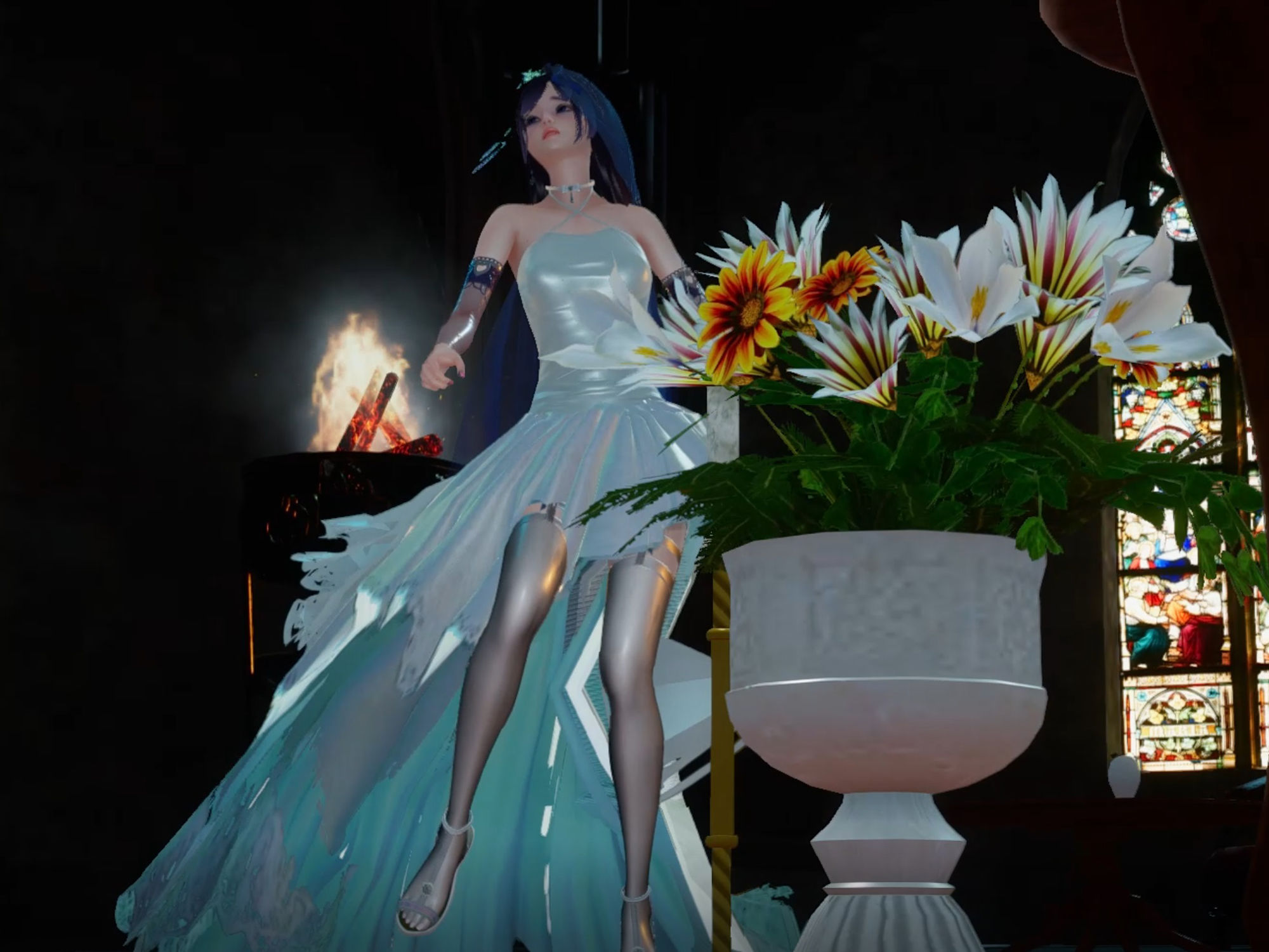 サンプル画像2:エルフの媚薬1 踊り子つづるとミントブルーの媚薬(スタジオひとり) [d_313975]