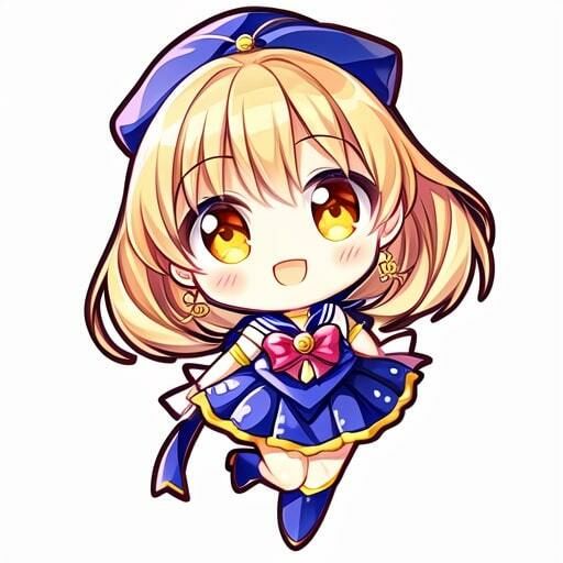 サンプル画像2:SDキャラ素材集 TRPG、ゲーム開発、動画素材などにご利用ください(AIいらすと屋) [d_313980]