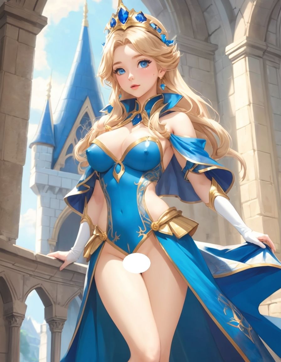 サンプル画像2:青のプリンセス(翠青) [d_313992]