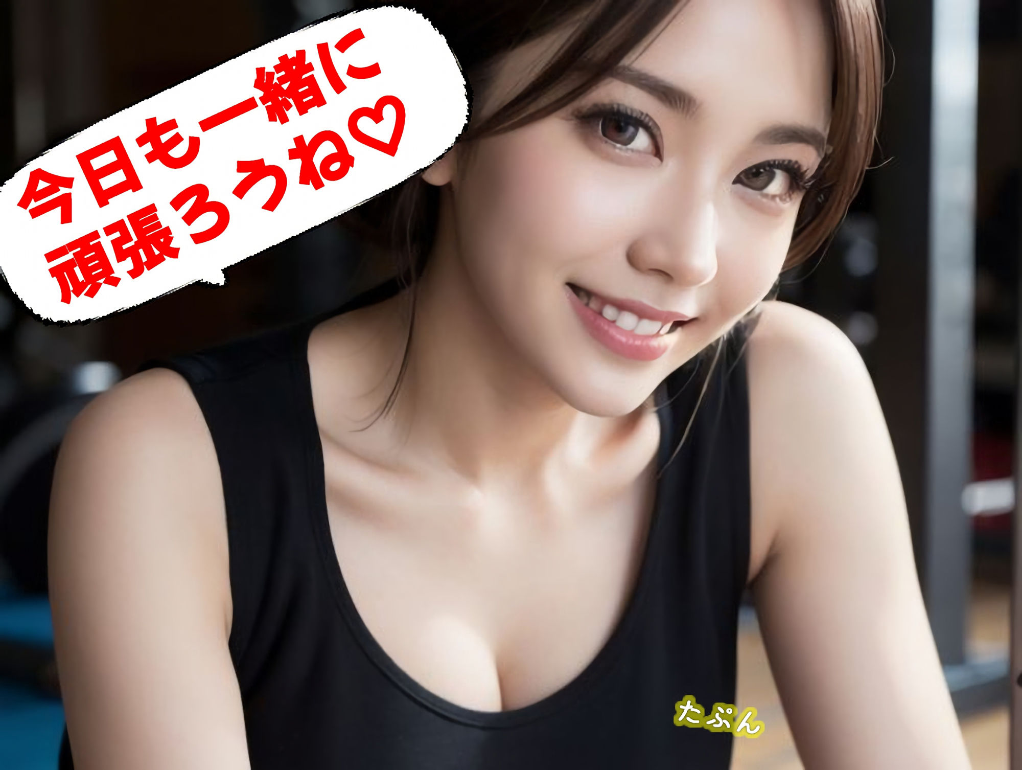 サンプル画像1:谷間がすごい！パーソナルジムで出会ったHなトレーナーとやりまくる（全293ページ）【高画質モデル】(AIPhoto出版) [d_314002]