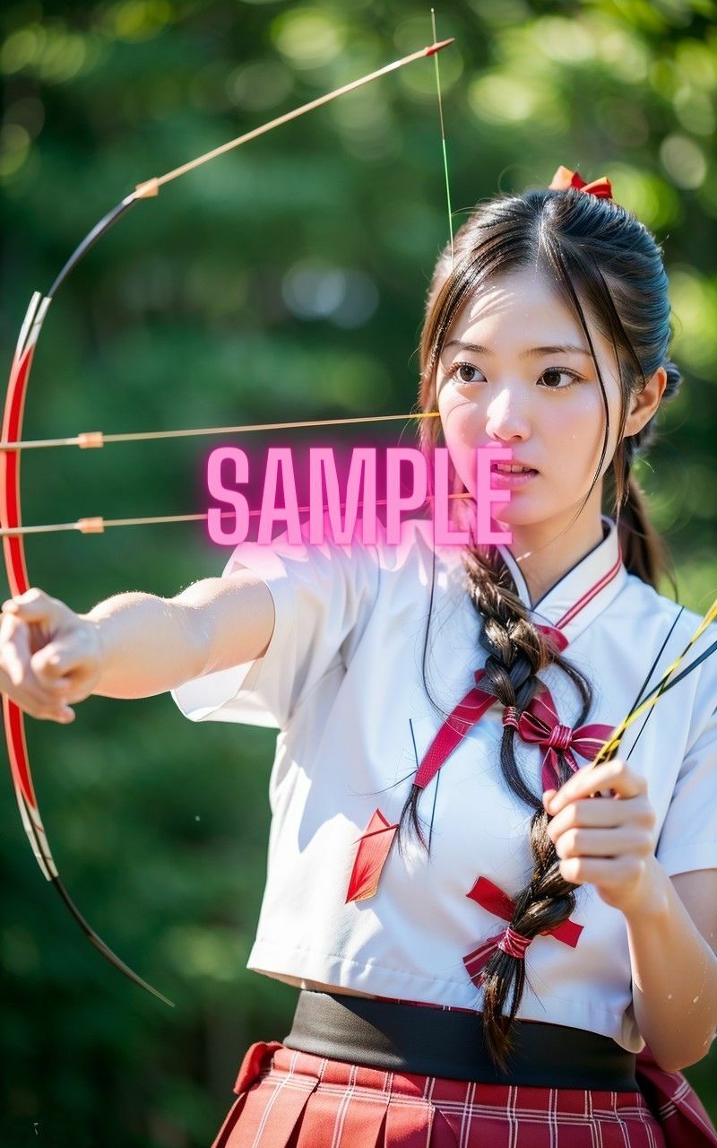 サンプル画像1:エッチな巨乳弓道美少女があなたのハートを狙い撃ち(エロフェティッシュ大魔王) [d_314029]