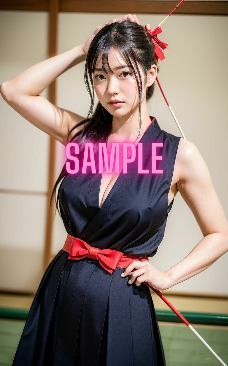 サンプル画像3:エッチな巨乳弓道美少女があなたのハートを狙い撃ち(エロフェティッシュ大魔王) [d_314029]