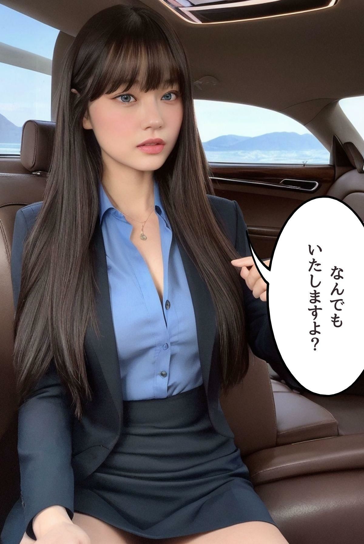 サンプル画像1:うちの秘書は…優秀でエロい プライベートジェットで…移動の車で…射精管理(妄想グラビア出版) [d_314037]