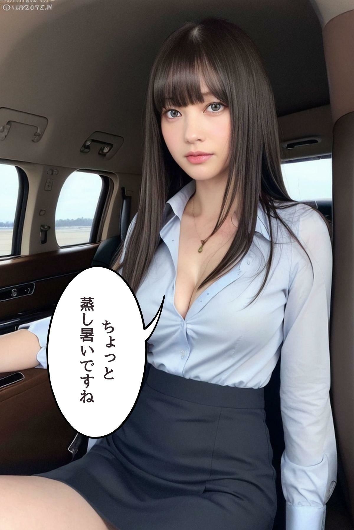 サンプル画像2:うちの秘書は…優秀でエロい プライベートジェットで…移動の車で…射精管理(妄想グラビア出版) [d_314037]