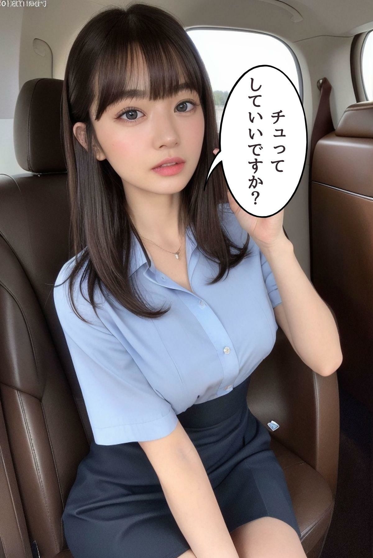 サンプル画像4:うちの秘書は…優秀でエロい プライベートジェットで…移動の車で…射精管理(妄想グラビア出版) [d_314037]