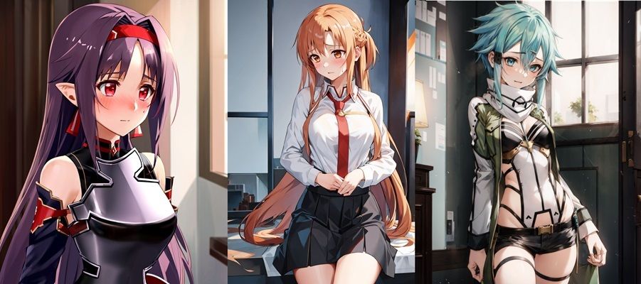 サンプル画像1:仮想空間のヒロイン3人と楽しくえっちする（CG集203枚）(秋野美女研究所) [d_314107]