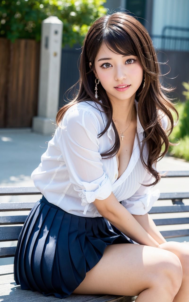 サンプル画像5:白ギャル美乳 J○ 最強美女○校(AI美女Maker) [d_314139]