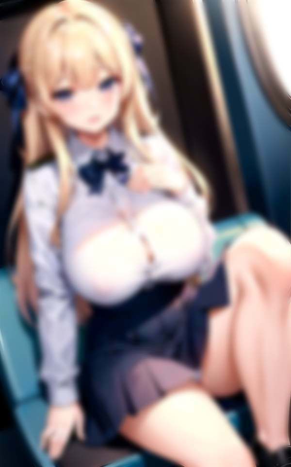 サンプル画像4:ノーブラ爆乳JKが毎日の電車通学でパンチラ(癒し出版-labo) [d_314208]