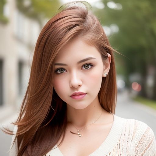 サンプル画像5:ハーフ系美女のストリートスナップ（セリフなし AI画像集）(シックススイートナイン) [d_314304]