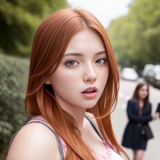 ハーフ系美女のストリートスナップ(セリフなし AI画像集)のサンプル画像 6