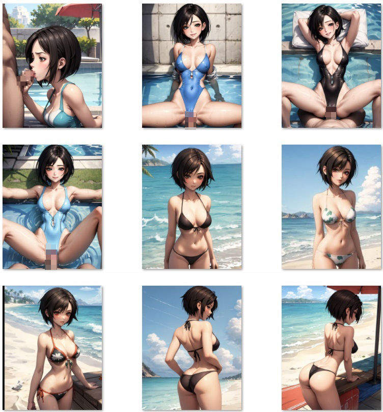 サンプル画像2:ちょっとエッチな9のお姫様と仲良くするイラスト集(秋野美女研究所) [d_314384]