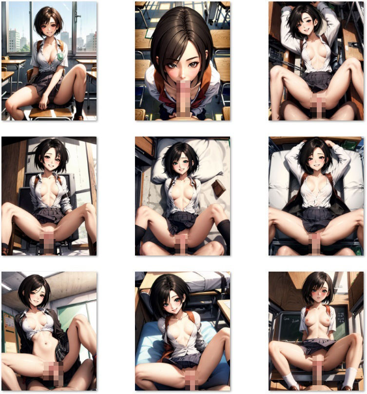 サンプル画像3:ちょっとエッチな9のお姫様と仲良くするイラスト集(秋野美女研究所) [d_314384]