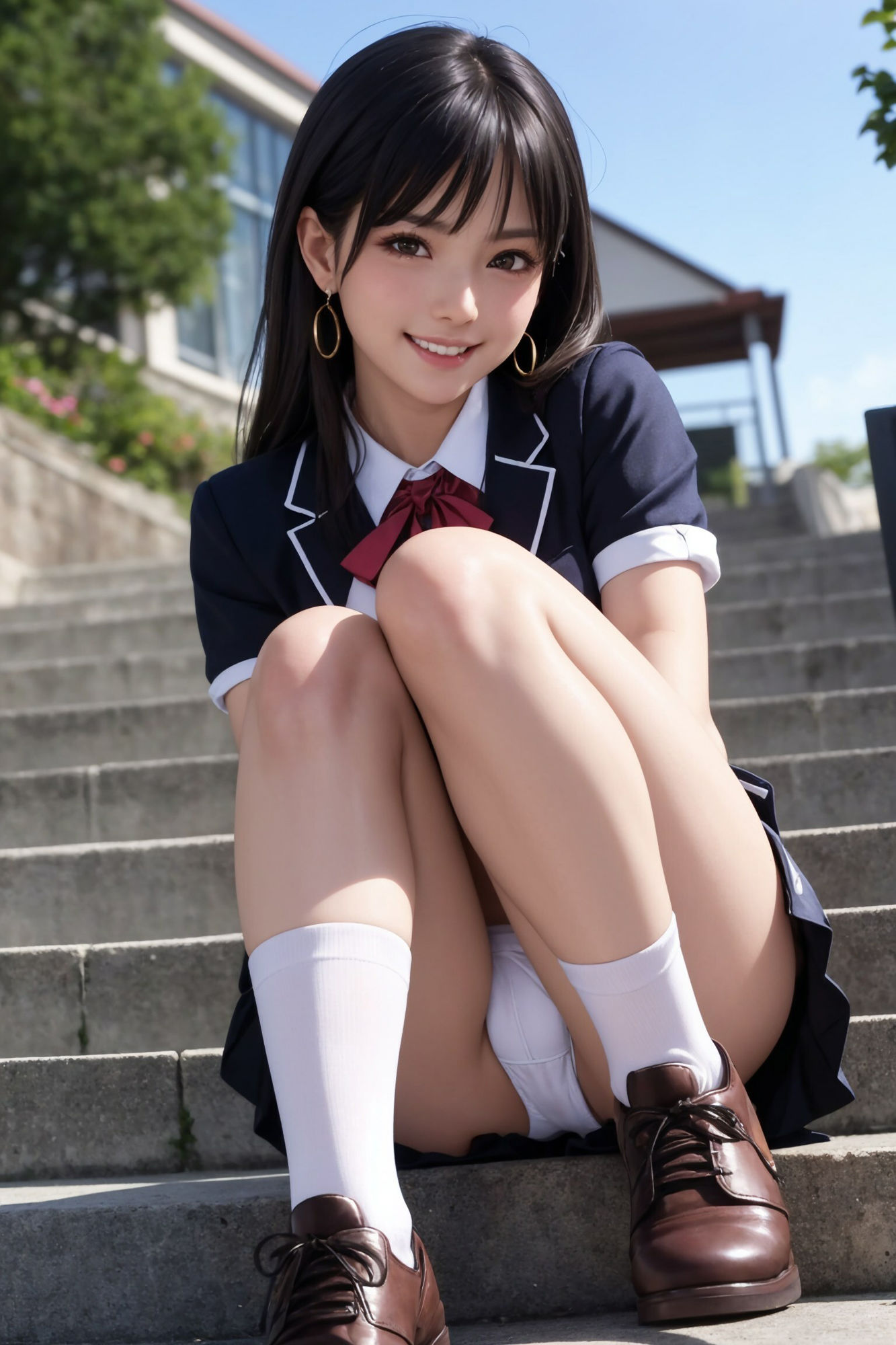 サンプル画像1:ひたすらパンマン見せ制服編(Dのアトリエ) [d_314454]