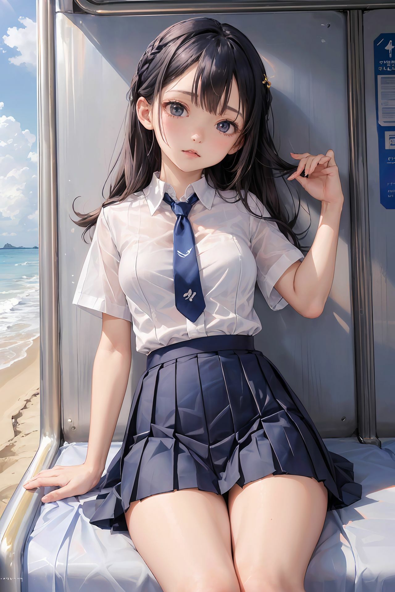 サンプル画像3:パンチラ女子〇生3(川瀬と遊園地) [d_314517]