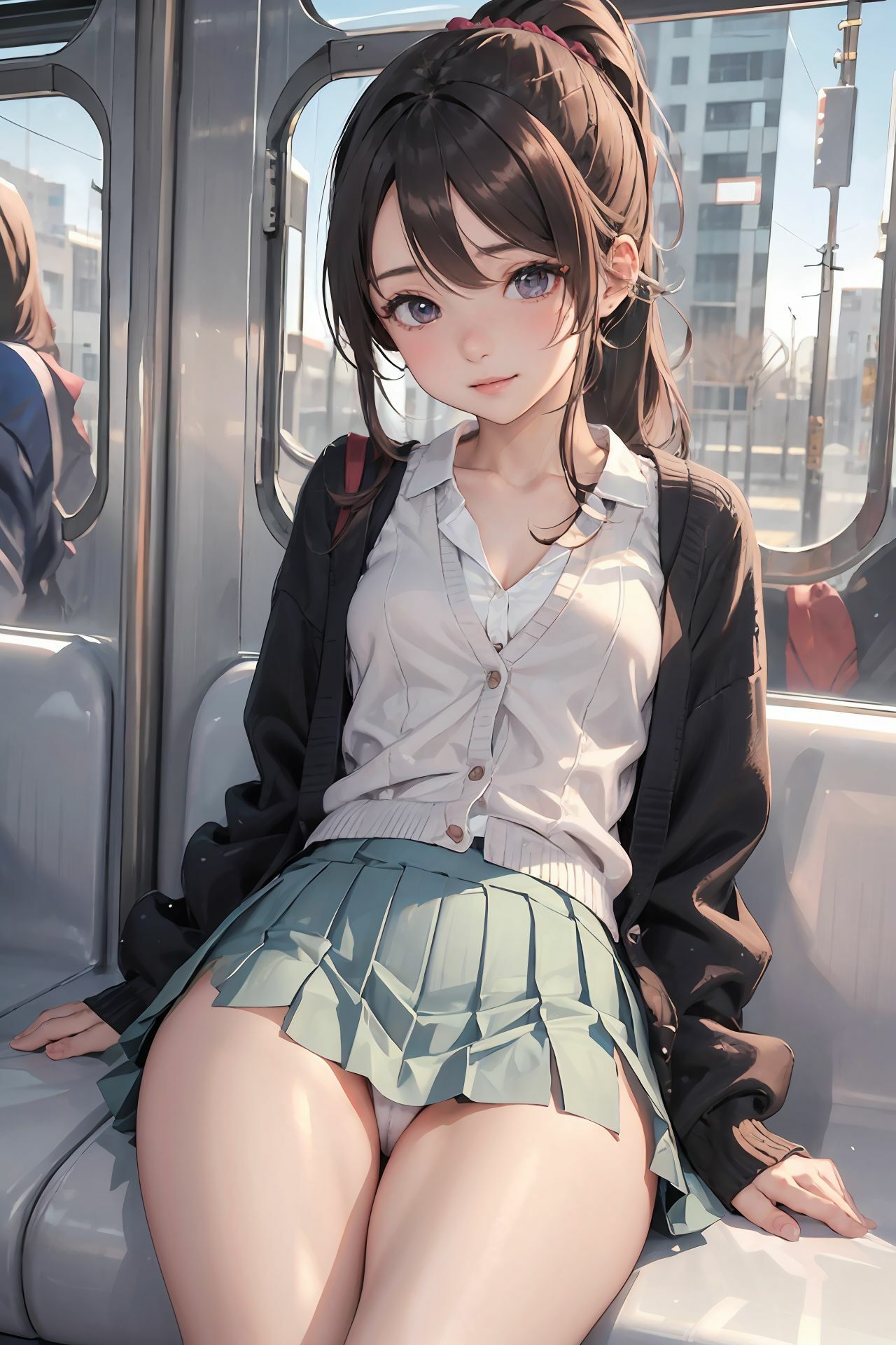 サンプル画像6:パンチラ女子〇生3(川瀬と遊園地) [d_314517]