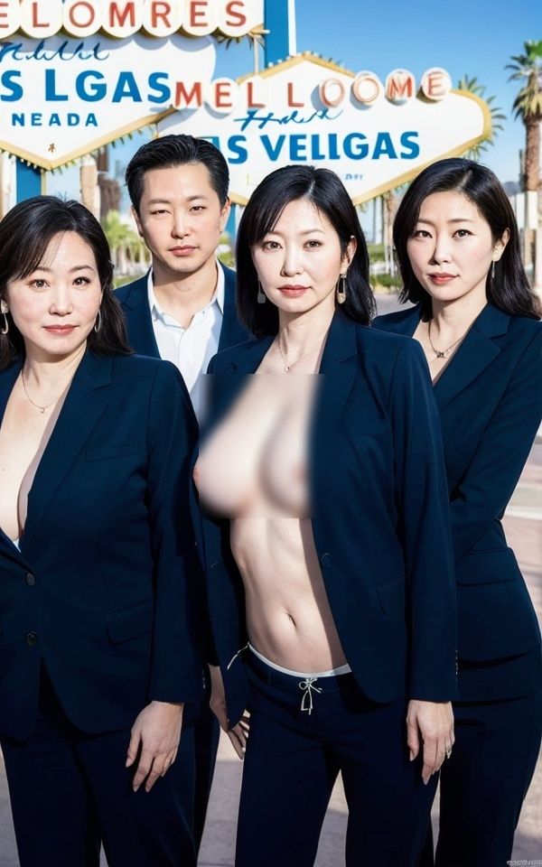 サンプル画像2:熟女政治家 海外視察in ラスベガス 全裸ビキニ大撮影会(完全感覚) [d_314556]