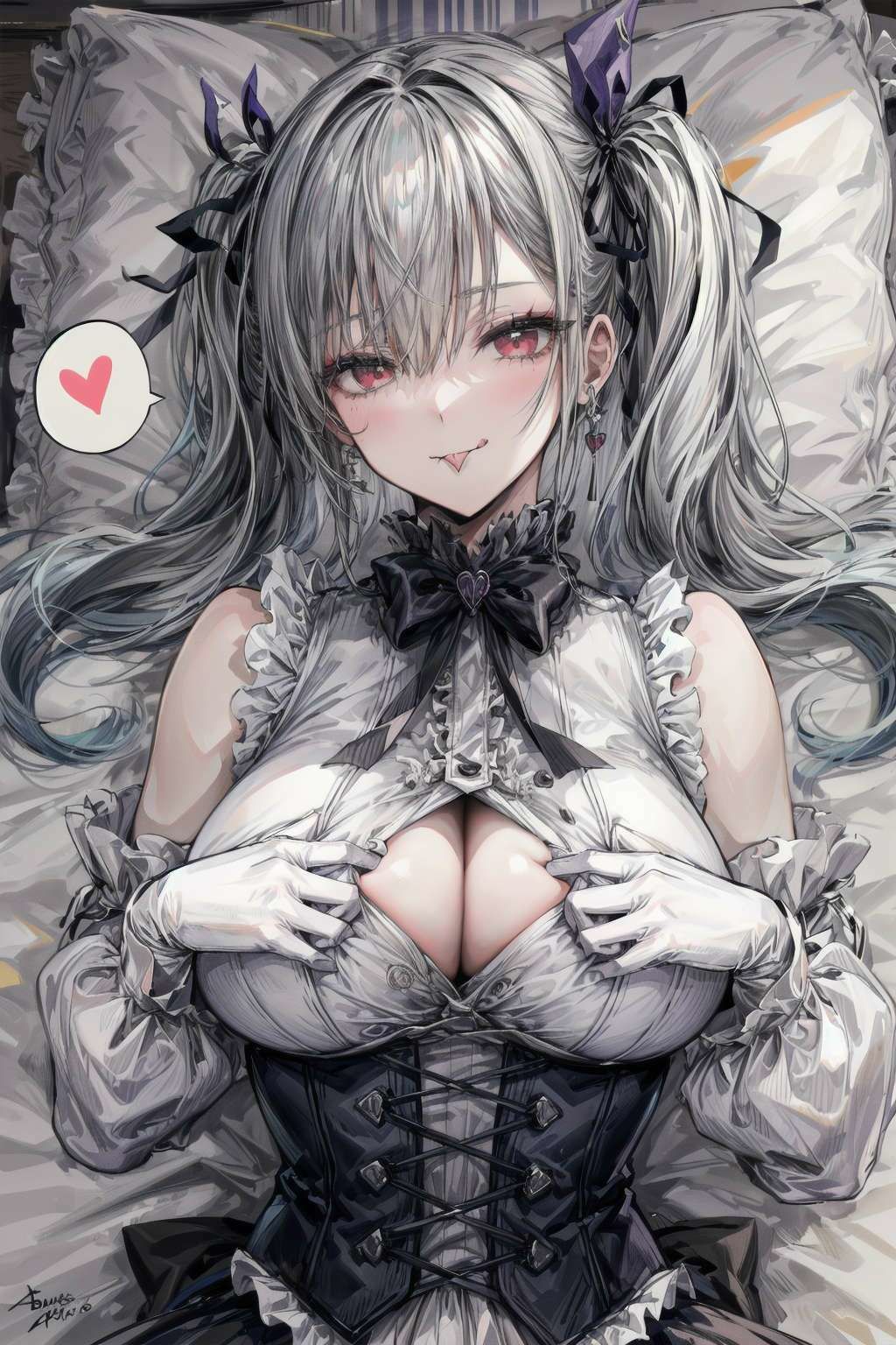 サンプル画像4:巨乳ゴシックな彼女とイチャラブセックス(Celestia) [d_314559]