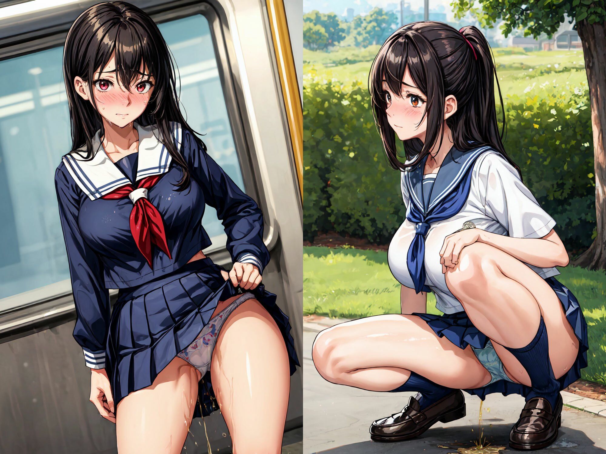 サンプル画像1:おしっこJK図鑑5(引きこもりんご) [d_314659]