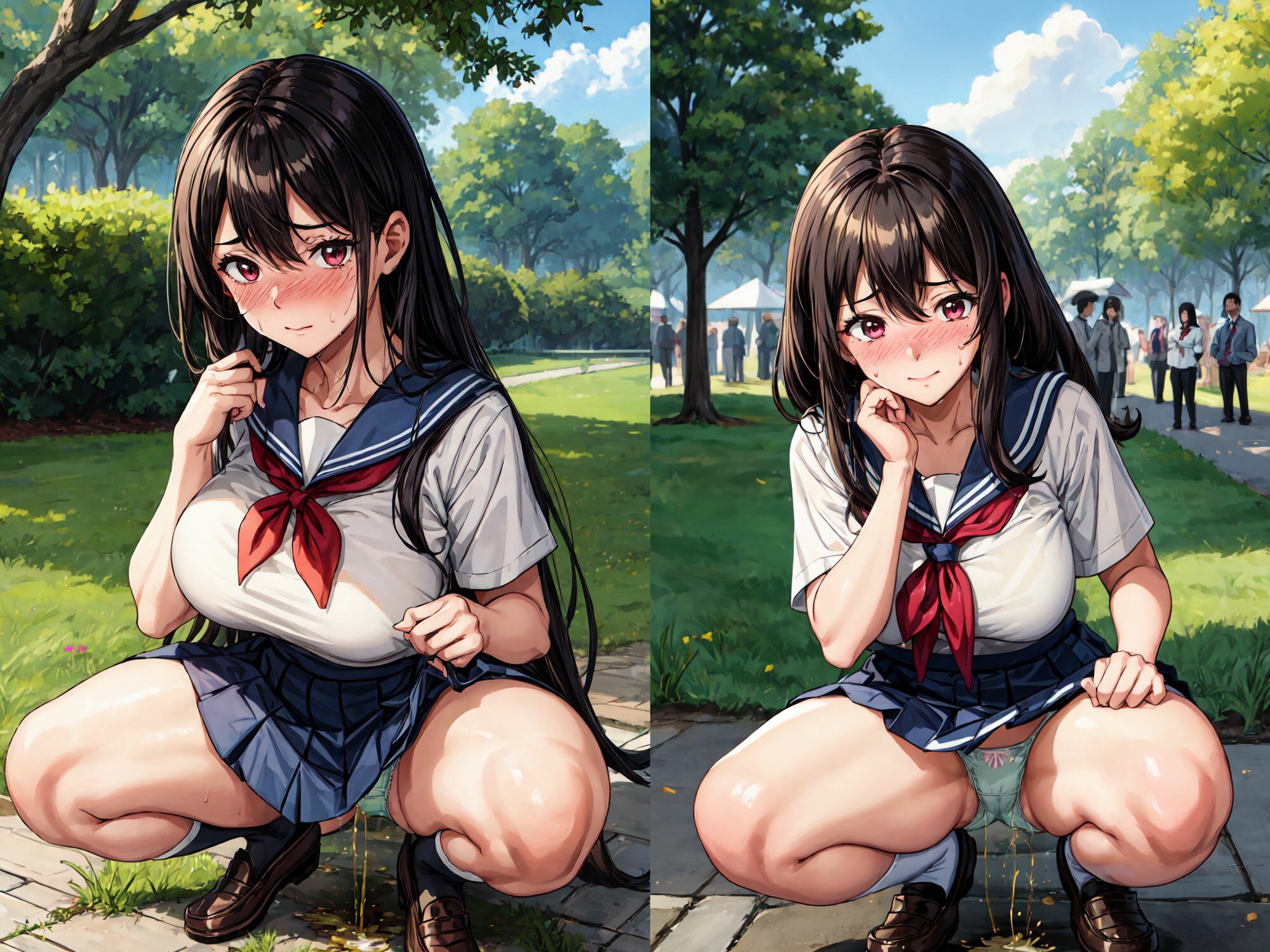 サンプル画像2:おしっこJK図鑑5(引きこもりんご) [d_314659]