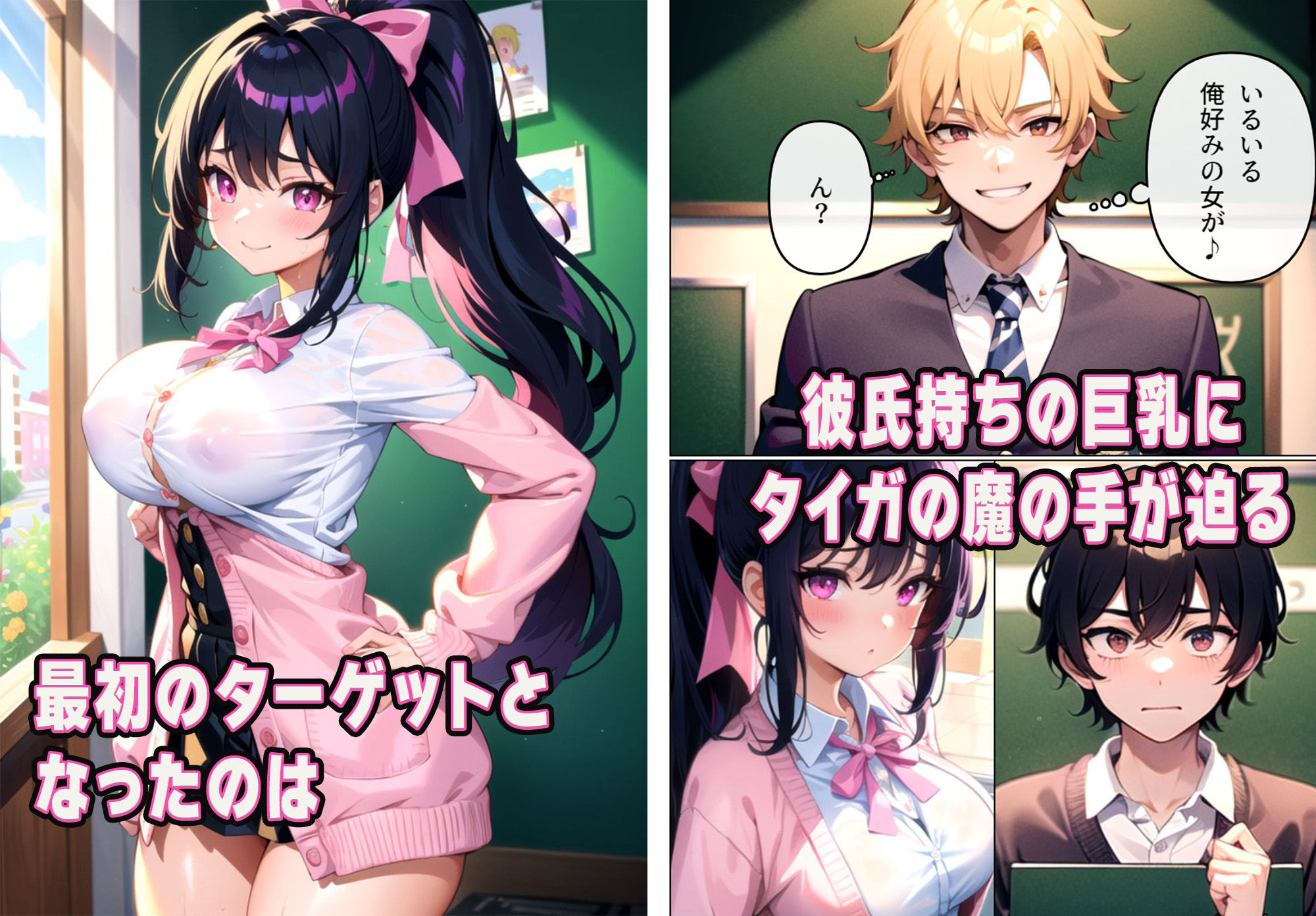 サンプル画像2:巨乳女子がヤリチン転校生に寝取られる 淫らに変えられる彼女-水瀬瑞穂編-(雷覇) [d_314664]