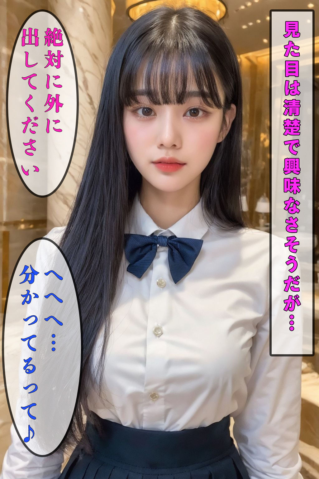 サンプル画像4:清楚系童顔〇〇がパパのデカチンに何度もイカされ完堕ち(AI研究所) [d_314716]