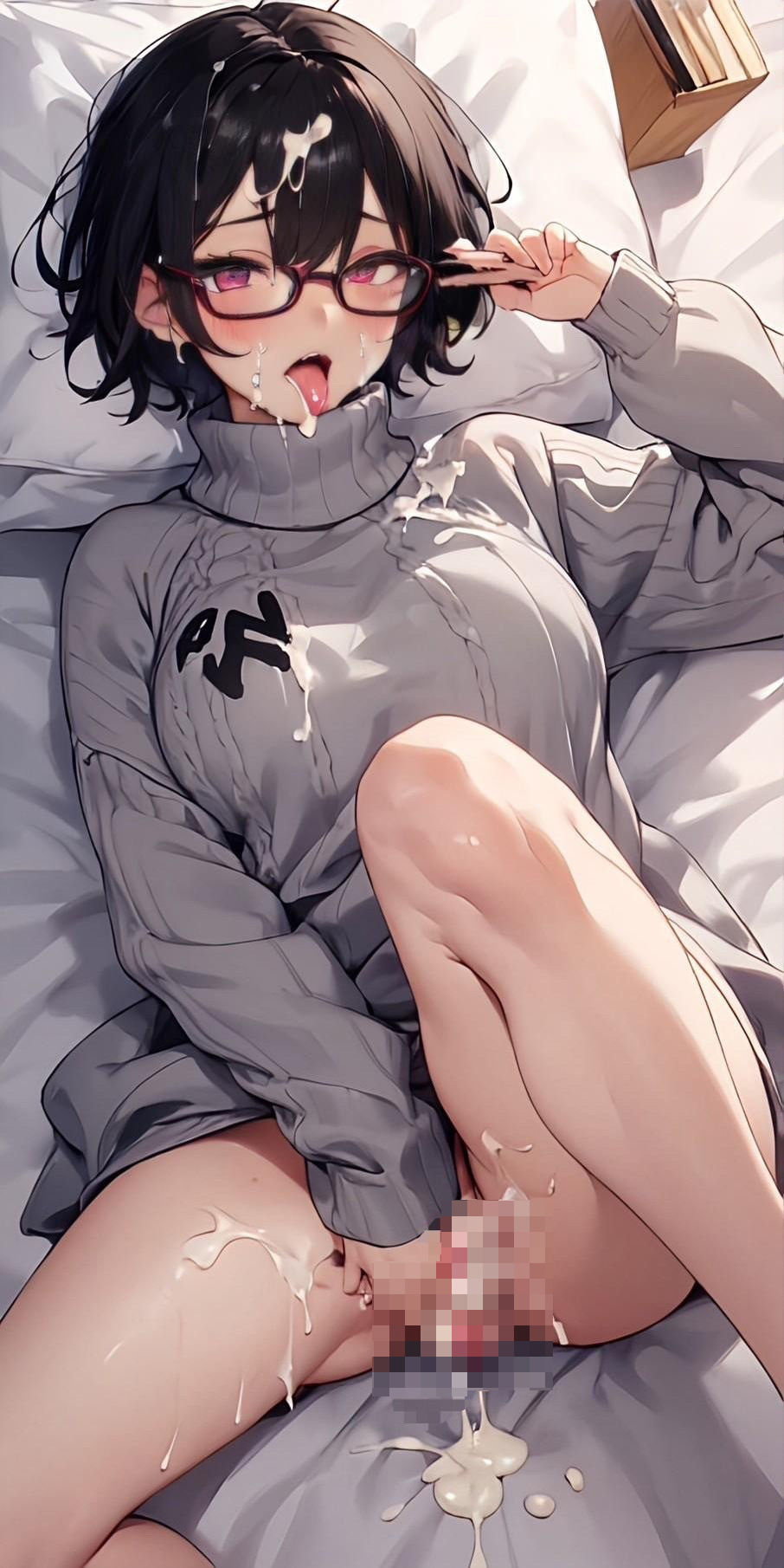 サンプル画像3:巨乳メガネちゃん 先生とのいけない関係？ 純愛編(夢追い虫) [d_314825]