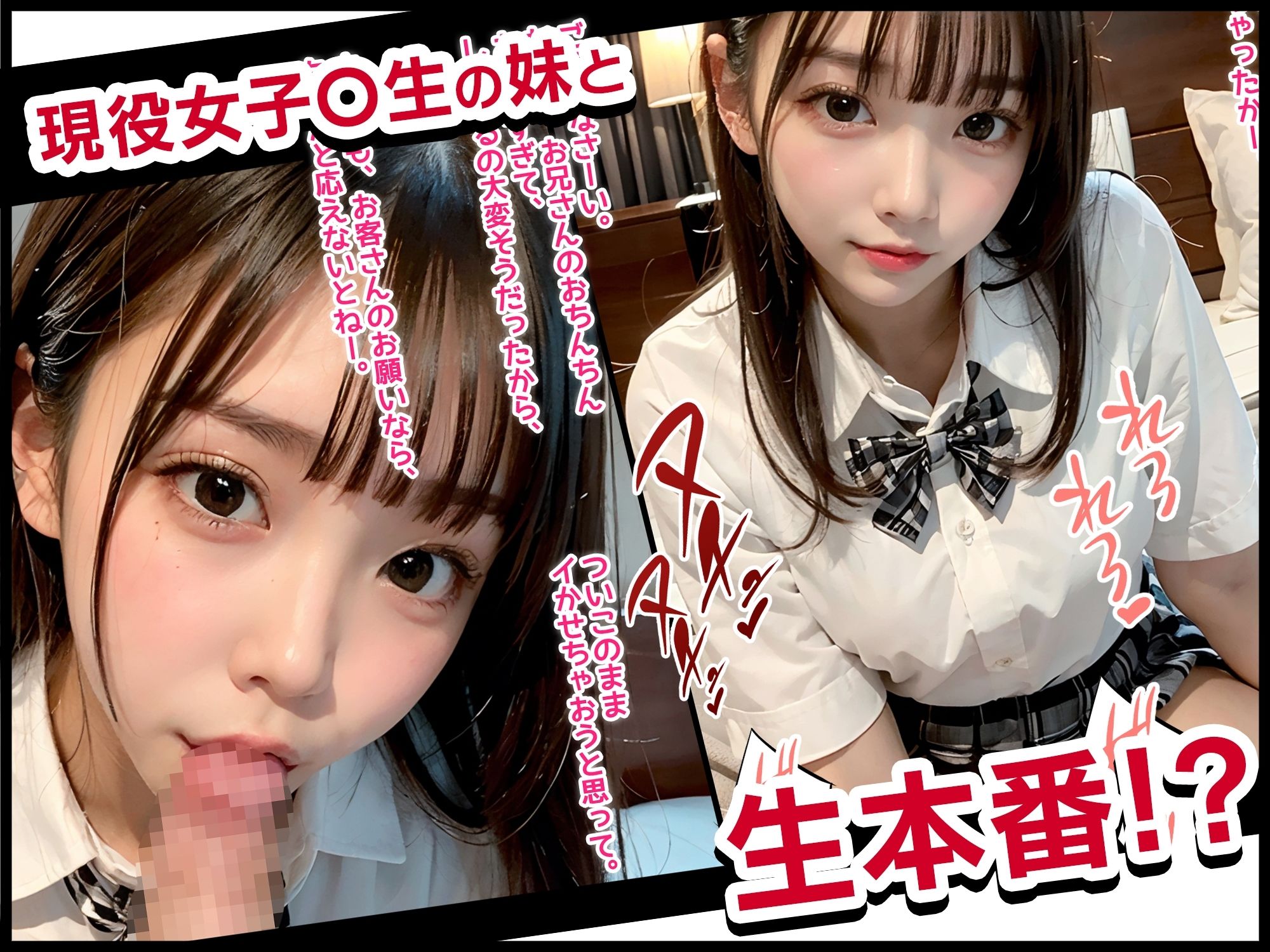 サンプル画像4:【コミック】JKリフレで彼女の妹と裏オプ生本番(美少女らいぶらり) [d_314950]