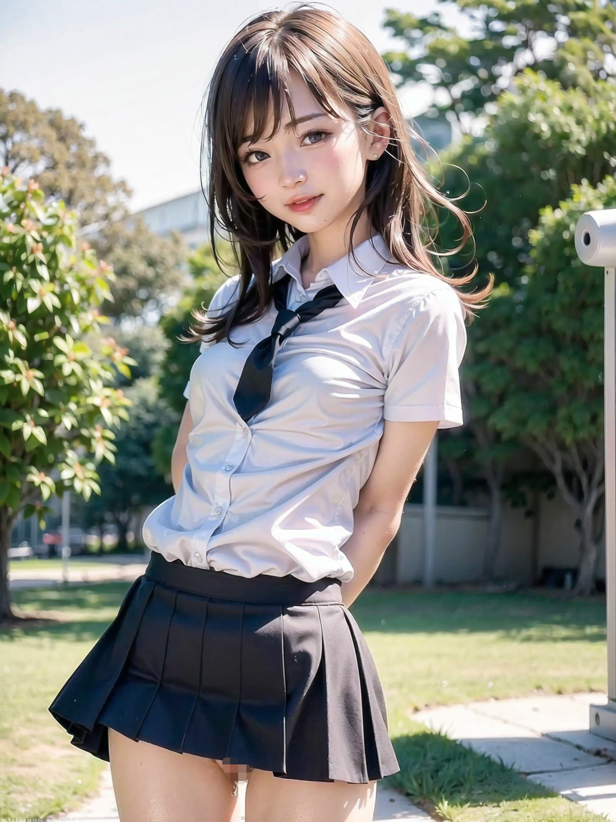 サンプル画像4:スレンダー×制服少女3！えっちな通学路〜えちえち学園〜(天使の癒し処) [d_314991]