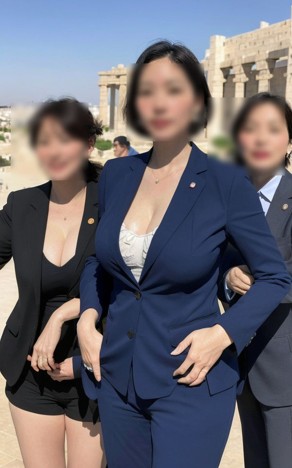 サンプル画像3:熟女政治家 海外視察inイスラエル 下着ビキニ大撮影会(熟女大好き) [d_315078]