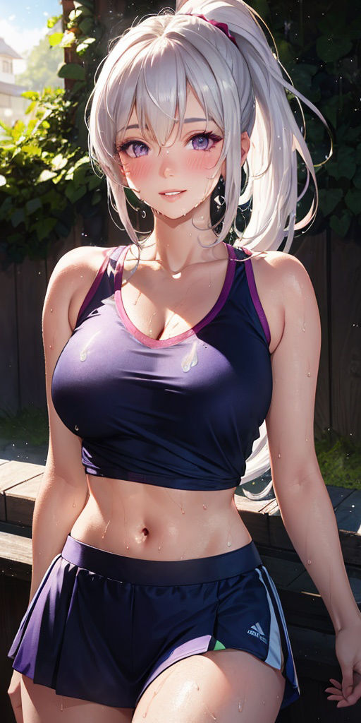 サンプル画像2:巨乳美女【妄想イラスト美女図鑑vol.23】(AIイラスト美女研究所) [d_315171]