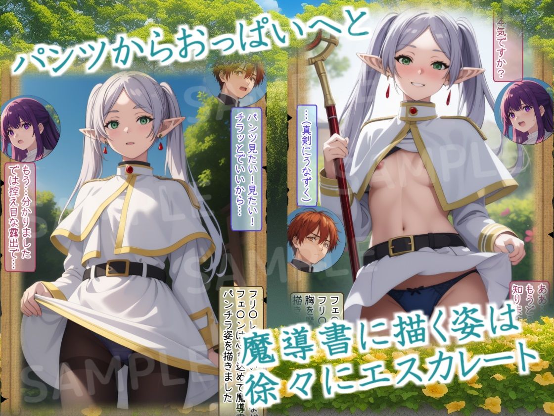 サンプル画像4:妄想のフリ〇レン 〜視覚化の魔法〜(三種の神器) [d_315213]