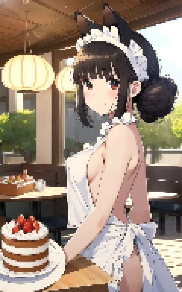 サンプル画像2:猫耳カフェの可愛い店員がエッチすぎる！(破廉恥の極) [d_315282]