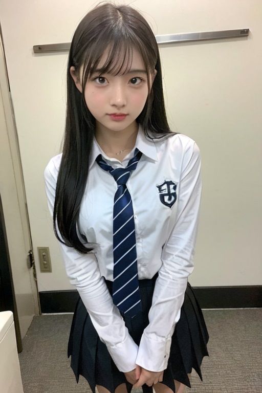 サンプル画像2:［AI写真集］巨乳制服美女てんこ盛り(つぼみ満開) [d_315290]