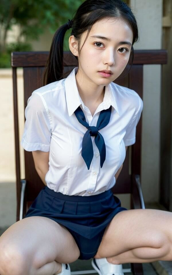 サンプル画像5:開脚！おさげ女子(特技はエロリンパ) [d_315328]