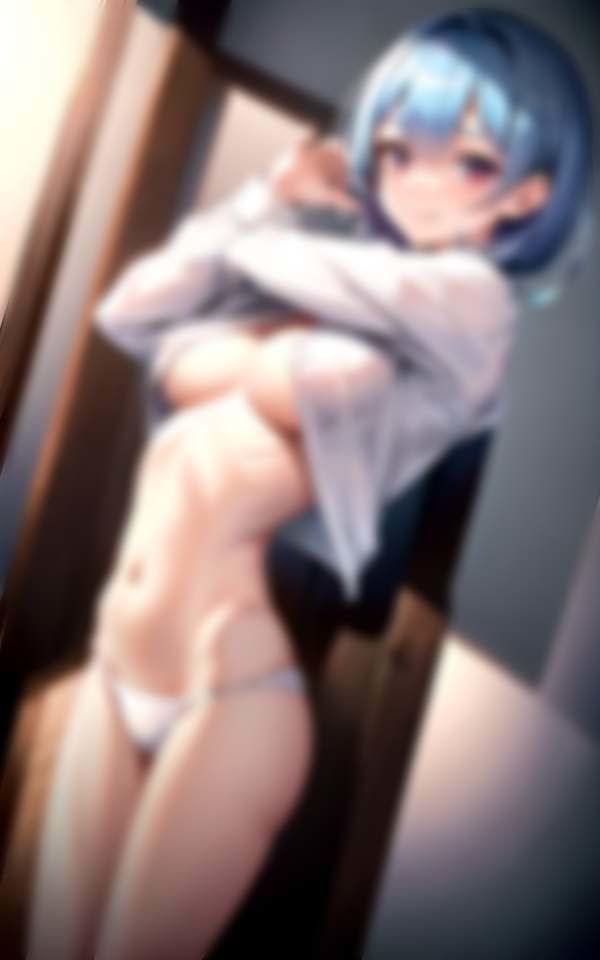 サンプル画像2:着替え中の妹の脱衣所を覗いたら(妄想サークルlabo) [d_315394]