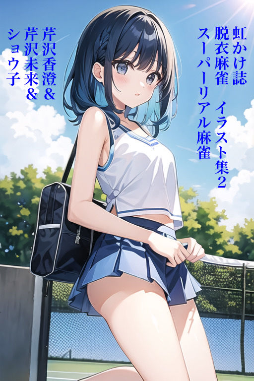 サンプル画像4:虹かけ誌 脱衣麻雀 イラスト集2 スーパーリアル麻雀 ショウ子＆香澄＆未来(九情承太郎商店) [d_315443]