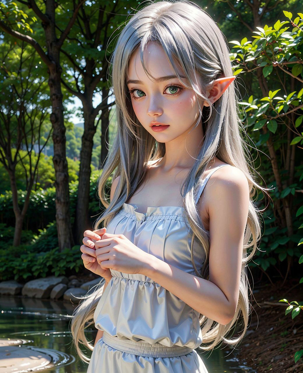 サンプル画像3:エルフの美少女(あるみにうむ) [d_315564]