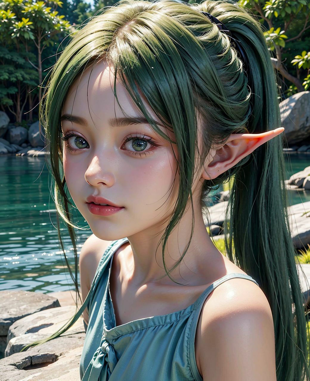 サンプル画像6:エルフの美少女(あるみにうむ) [d_315564]