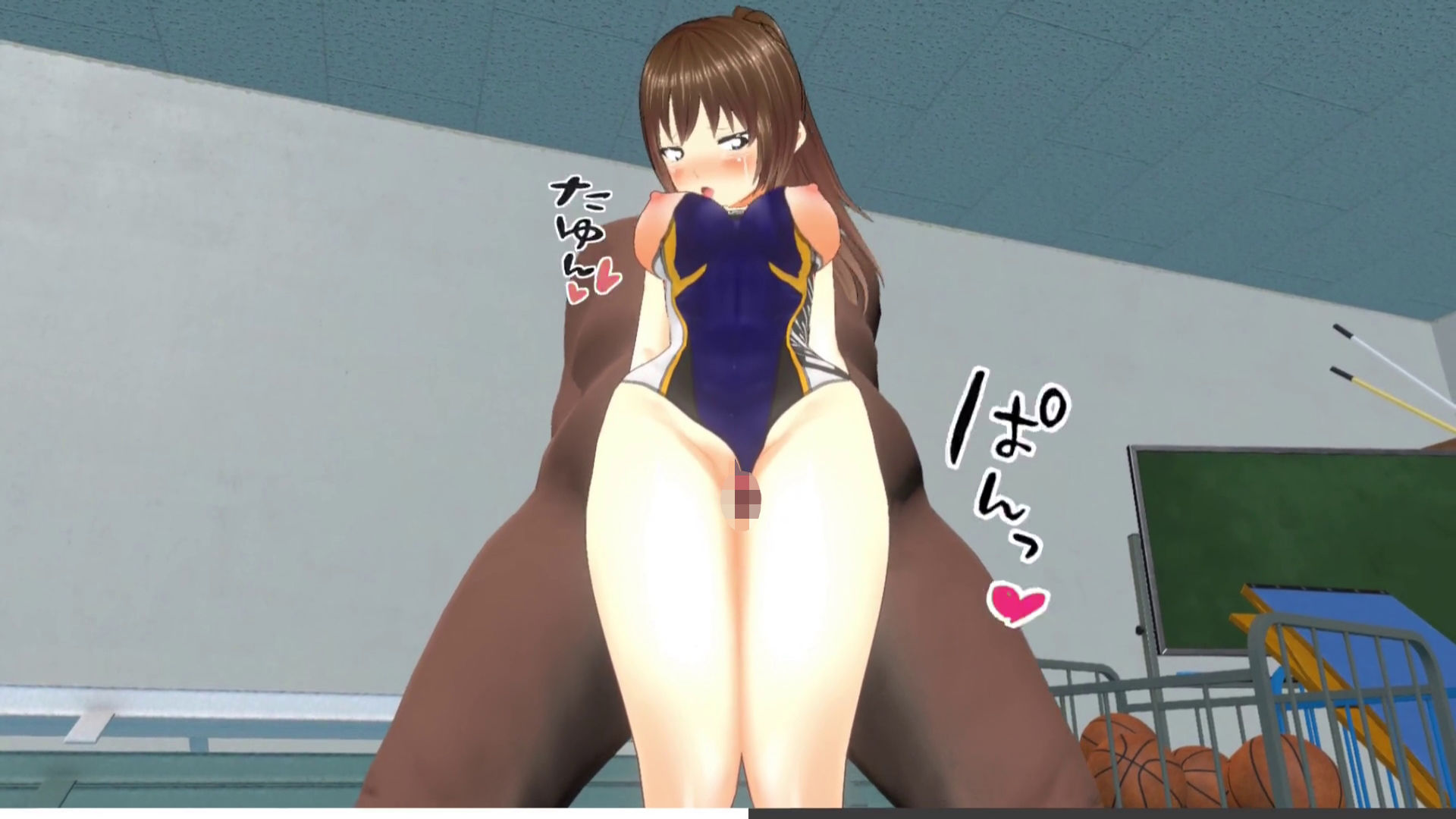 サンプル画像2:【3Dループアニメ】変態学園長が水泳部の藤宮みずほにムラムラして鬼ピス特別コーチング(スタジオVG) [d_315565]