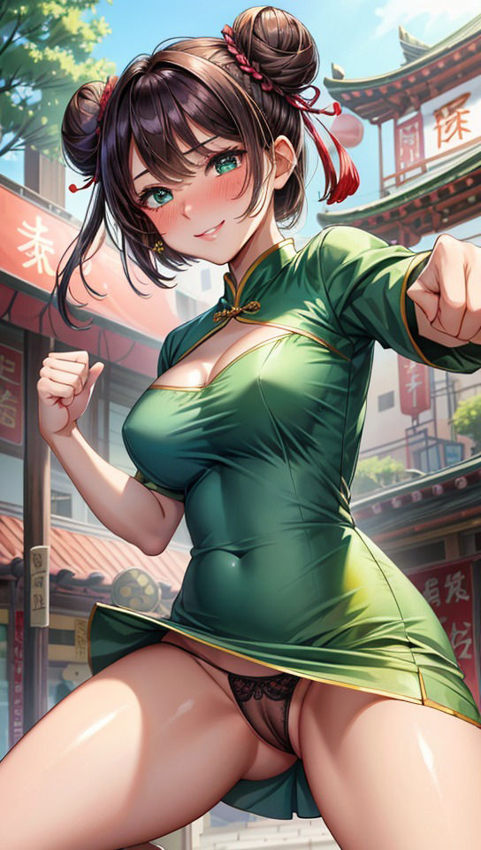 サンプル画像1:チャイナ娘から目が離せない(べりーパイ) [d_315567]